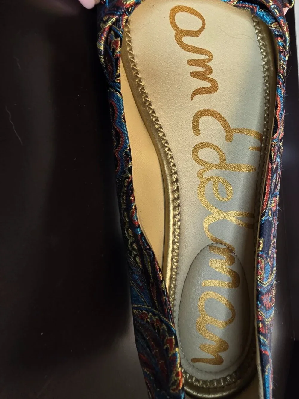 Sam Edelman Franny Bow Paisley Ballet Flats Size 7